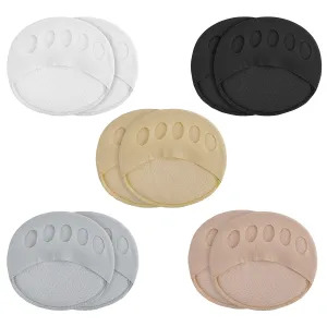 10 Pairs Forefoot Pads Honeycomb Fabric Metatarsal Cushions Ball of Foot Cushion Pads Reusable Forefoot Pads Women High Heels Invisible Socks for Women