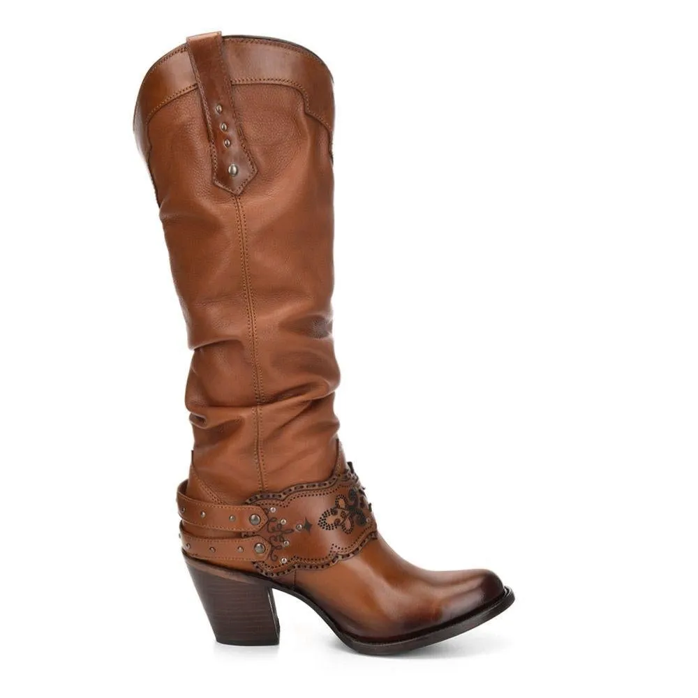 1Z01RS - Cuadra golden casual fashion cowboy leather boots for women