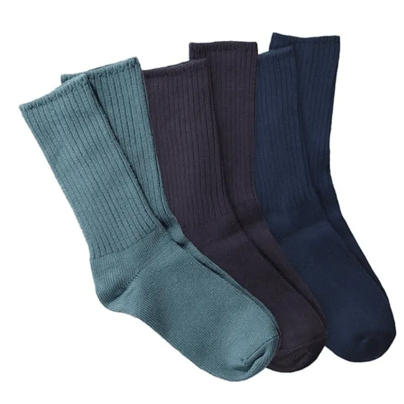 3 Pairs Comfortable Ribbed Socks