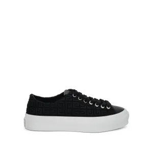 4G City Canvas Low Sneaker in Black