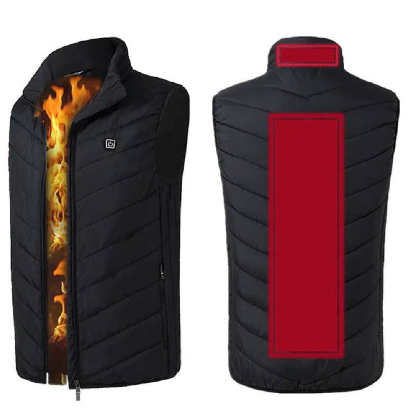 9 Areas Heated Vest Thermal Winter Jacket