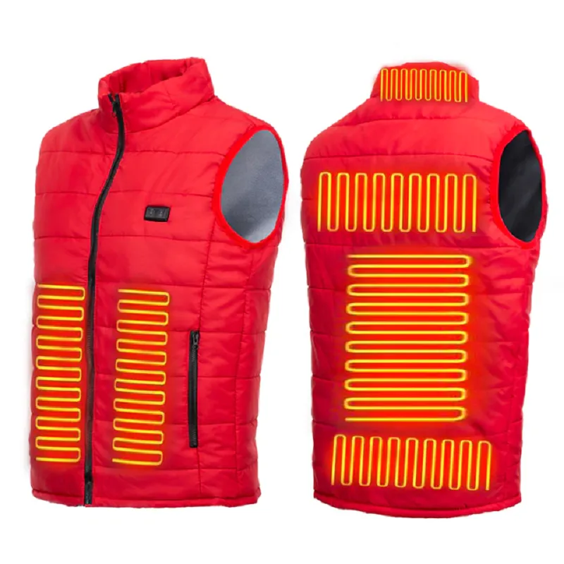 9 Areas Heated Vest Thermal Winter Jacket