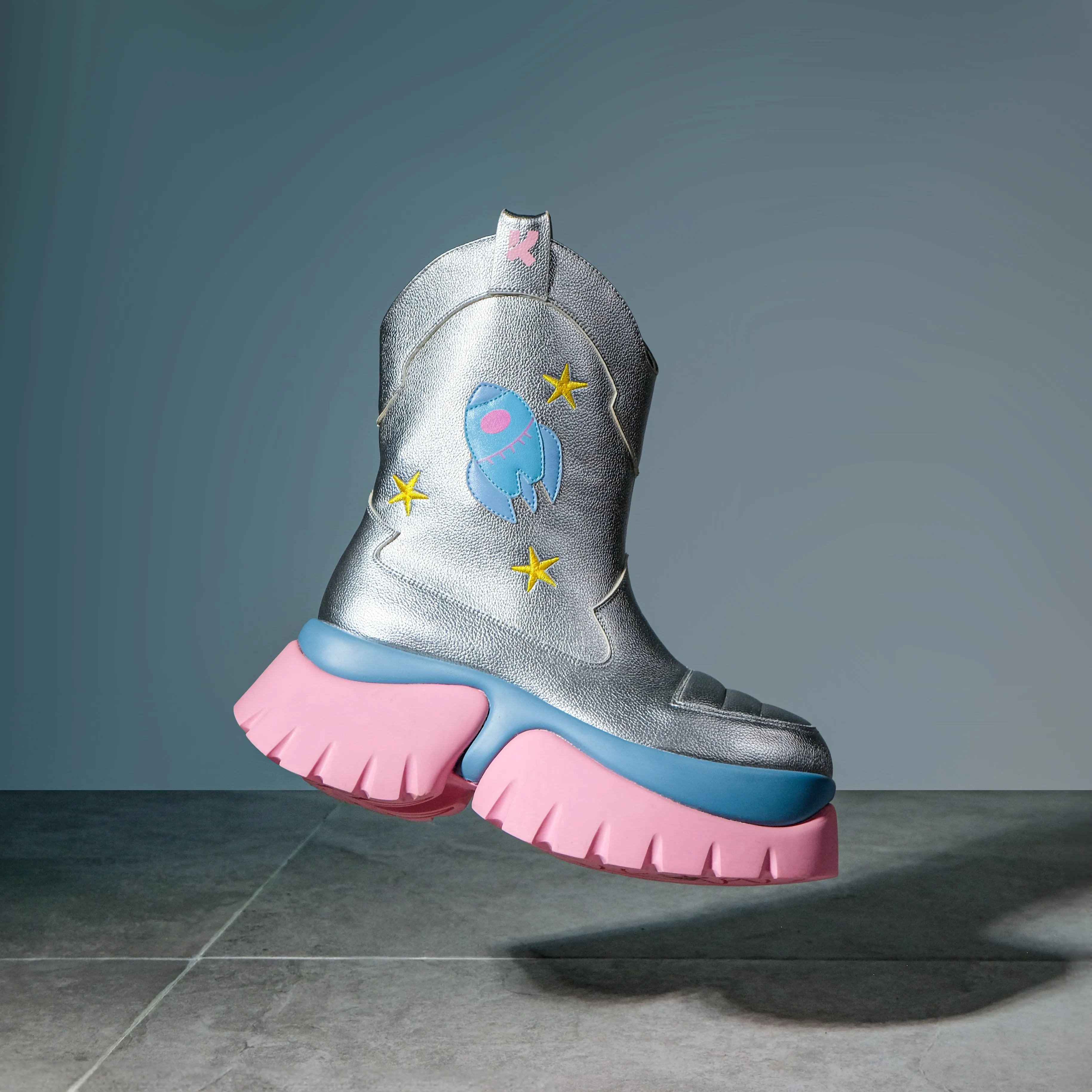 A Fairytale Galaxy Space Boots - Silver