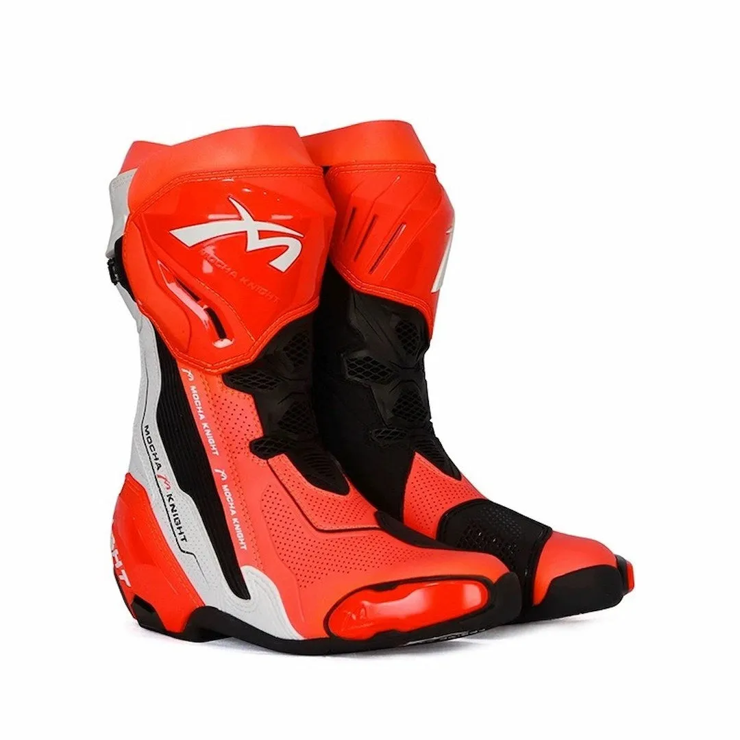 Allgoal Motorcycle Riding Boots Orange