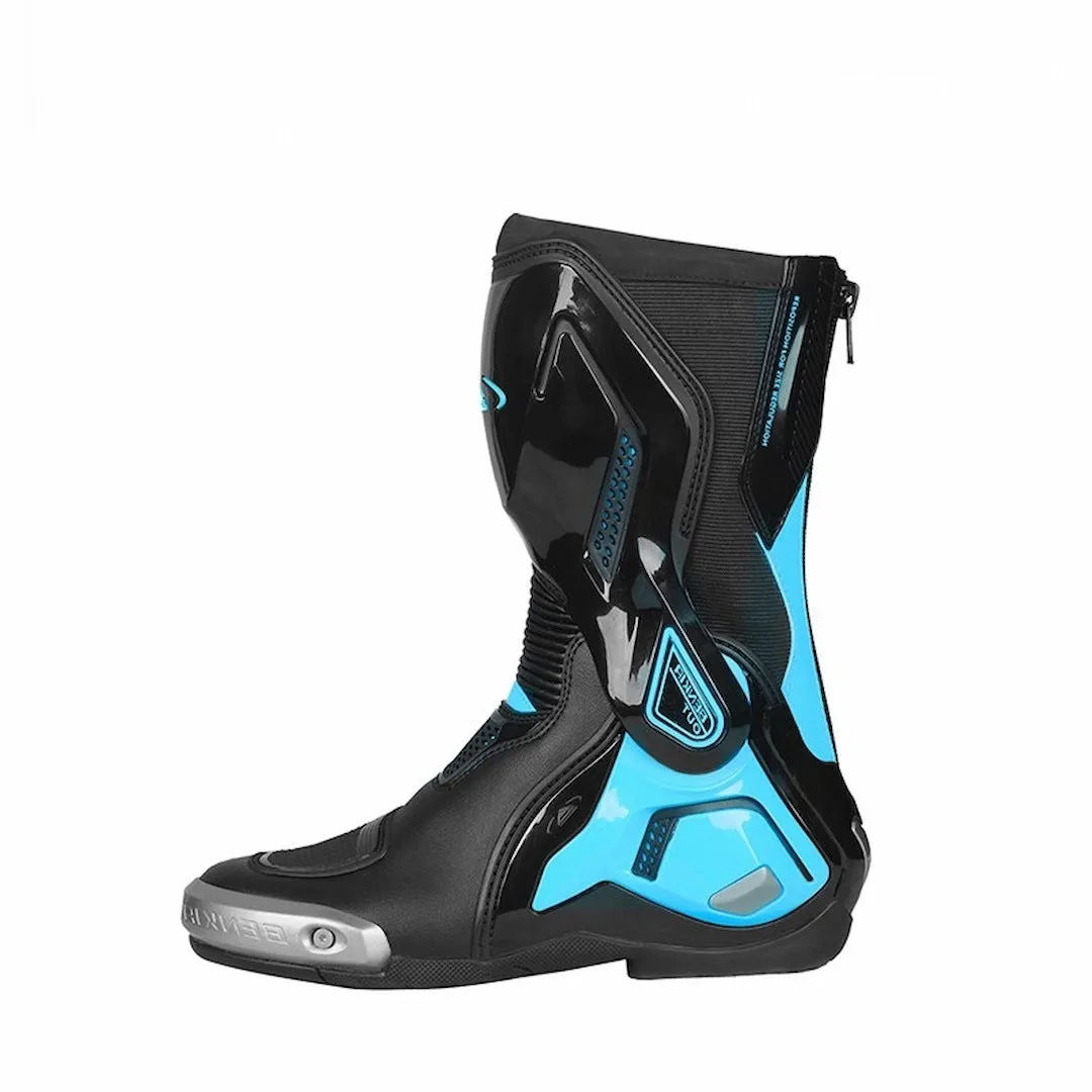 Allgoal Women Black/Blue Motorcycle Boots