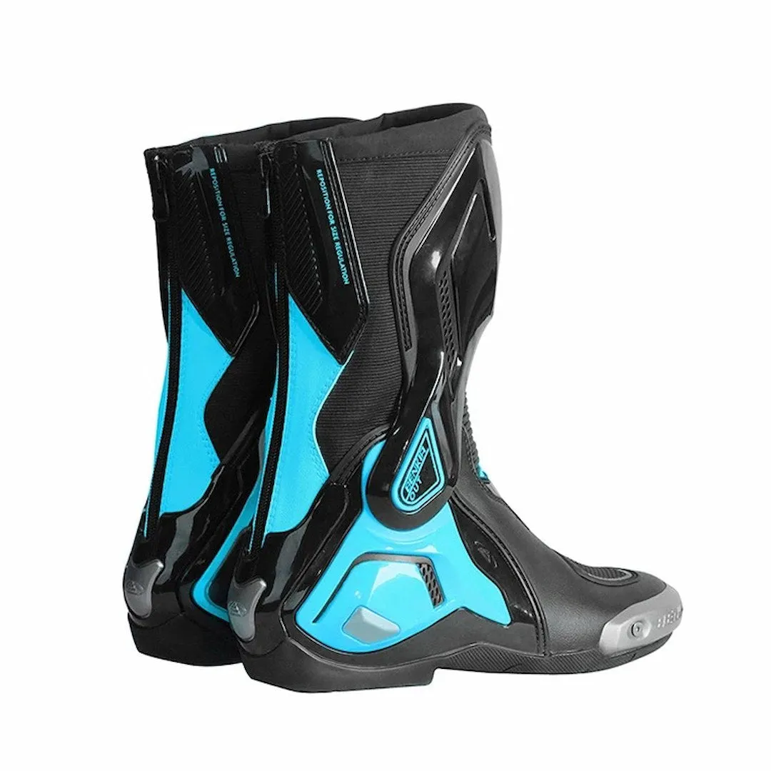 Allgoal Women Black/Blue Motorcycle Boots