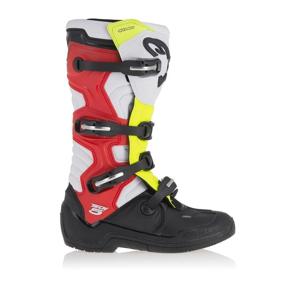 Alpinestars Tech 5 Men's Black/White/Red Motocross Boots