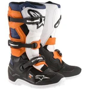 Alpinestars Tech 7S Youth Black/Orange/Blue Motocross Boots