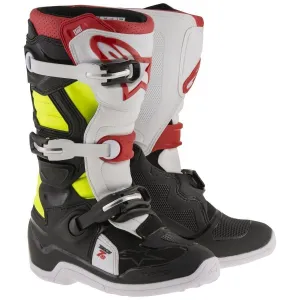 Alpinestars Tech 7S Youth Black/Red/Yellow Motocross Boots