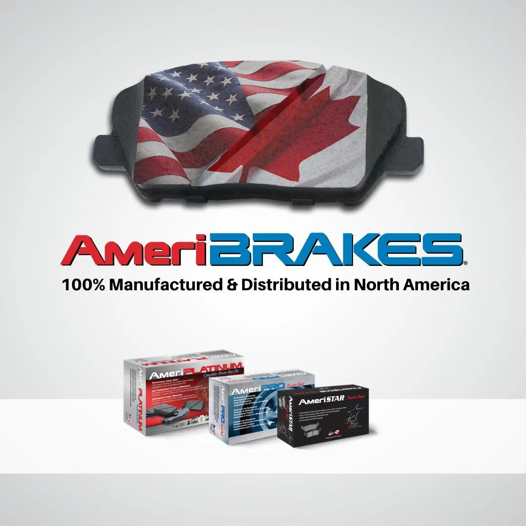 AmeriBrake Ceramic Pads Fits 17-18 for Nissan Rouge Sport Model 2.0L 4pc Kit