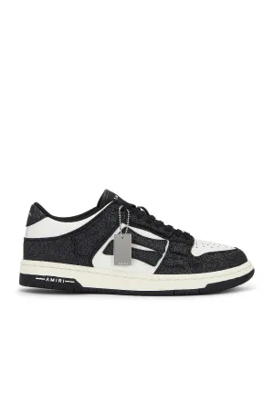 Amiri Crystal Skel Low Top Sneakers, black