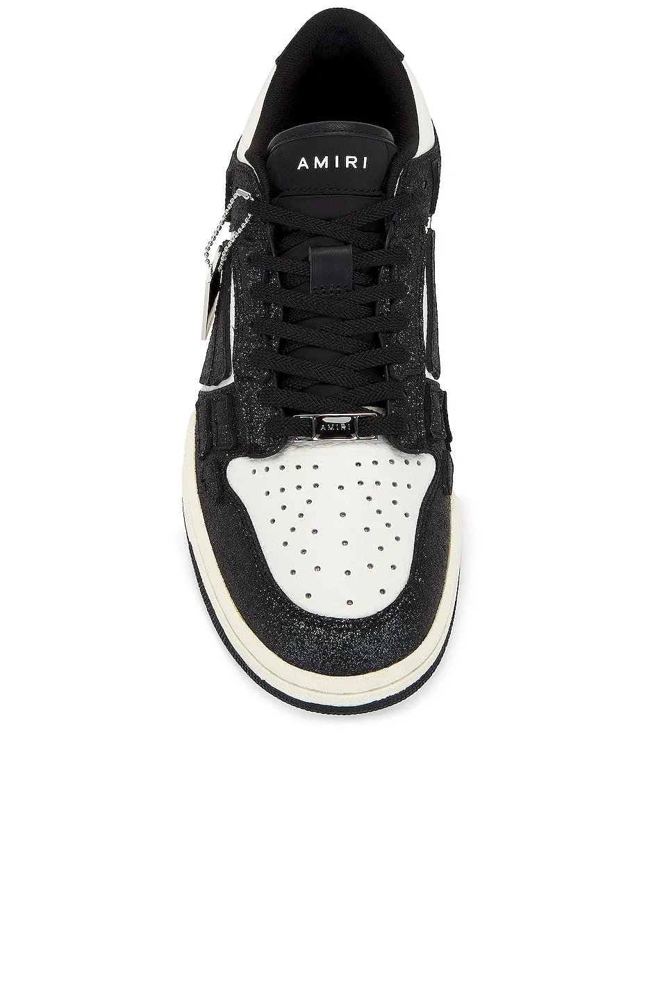 Amiri Crystal Skel Low Top Sneakers, black