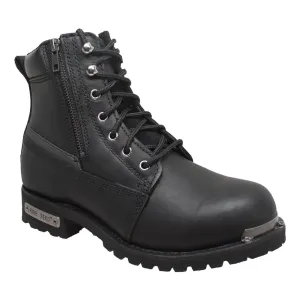 Ankle Boot - Mens 6" Double Zipper Biker Boot