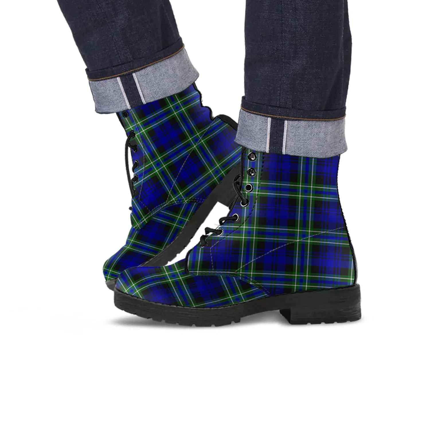 Arbuthnot Modern Tartan Leather Boots