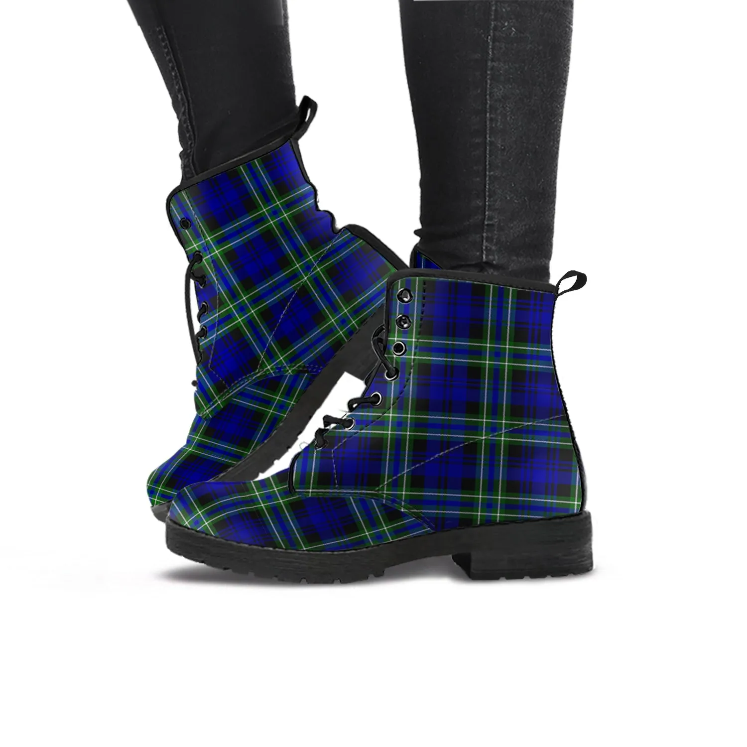 Arbuthnot Modern Tartan Leather Boots