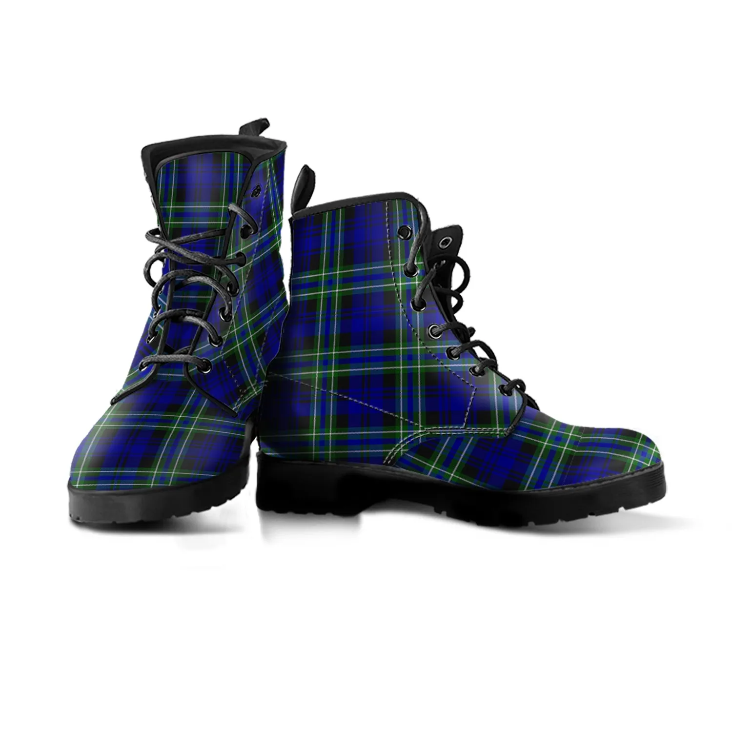 Arbuthnot Modern Tartan Leather Boots