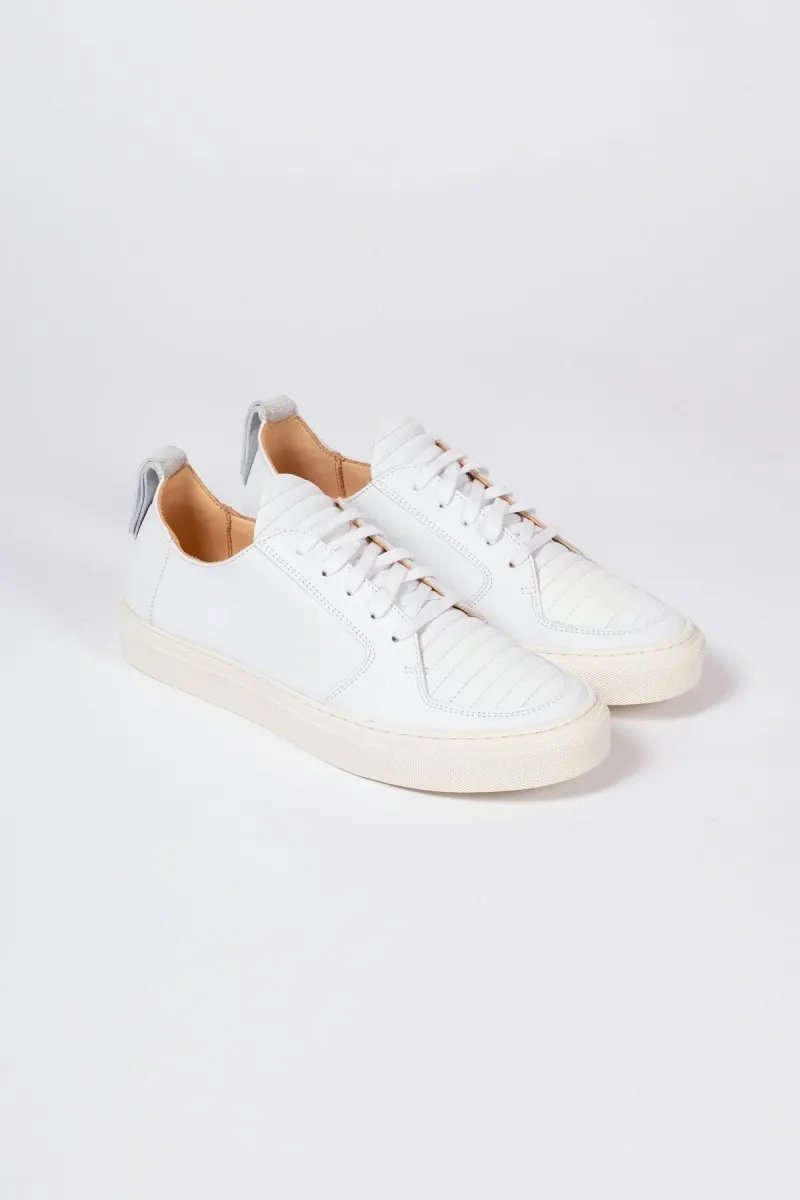 Argan Low Sneaker | White Leather