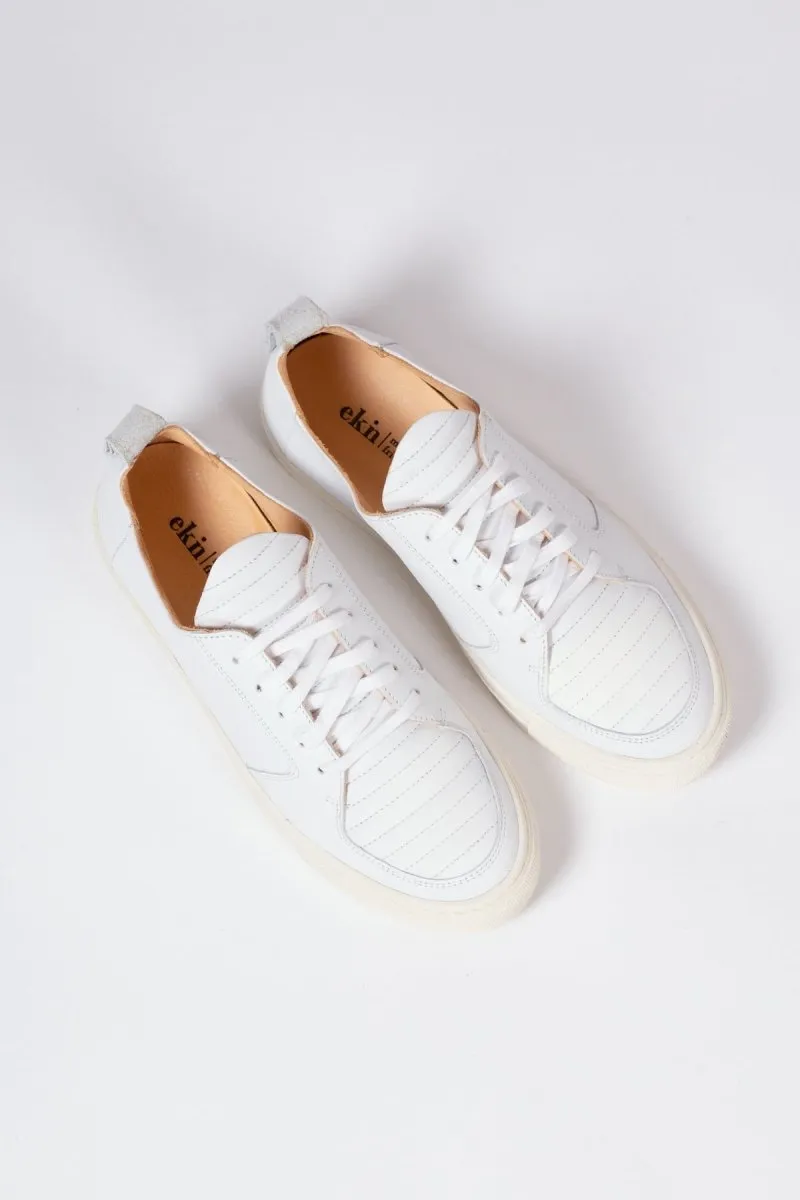 Argan Low Sneaker | White Leather