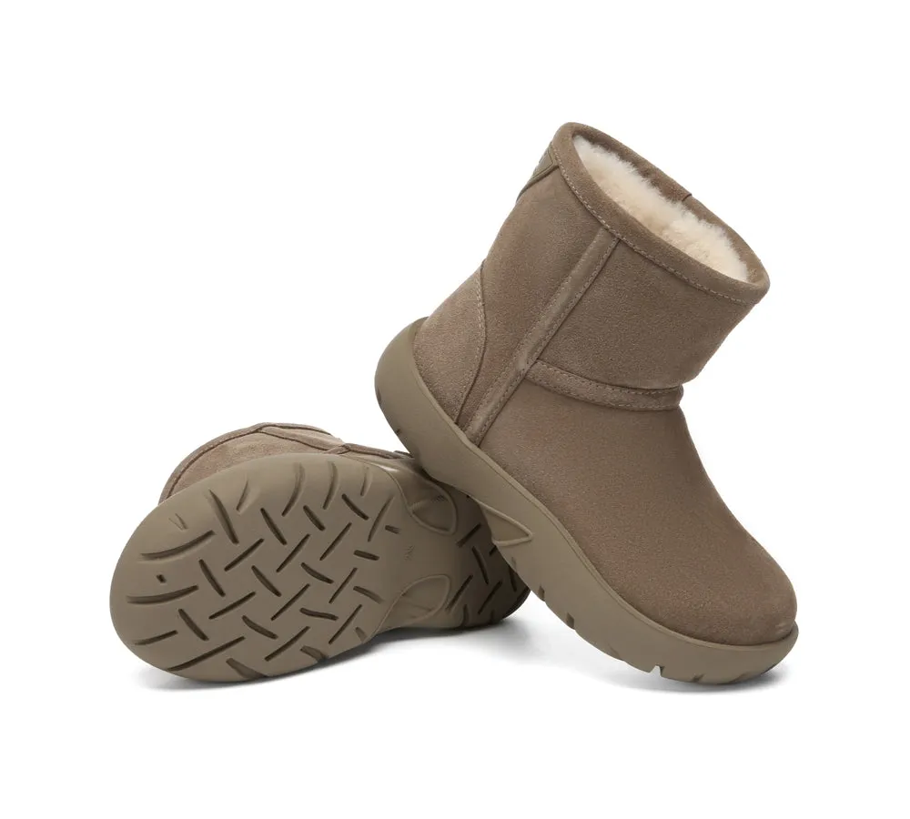 AUSTRALIAN SHEPHERD® UGG Boots Sheepskin Wool Mid Calf Chunky Short Classic Salma