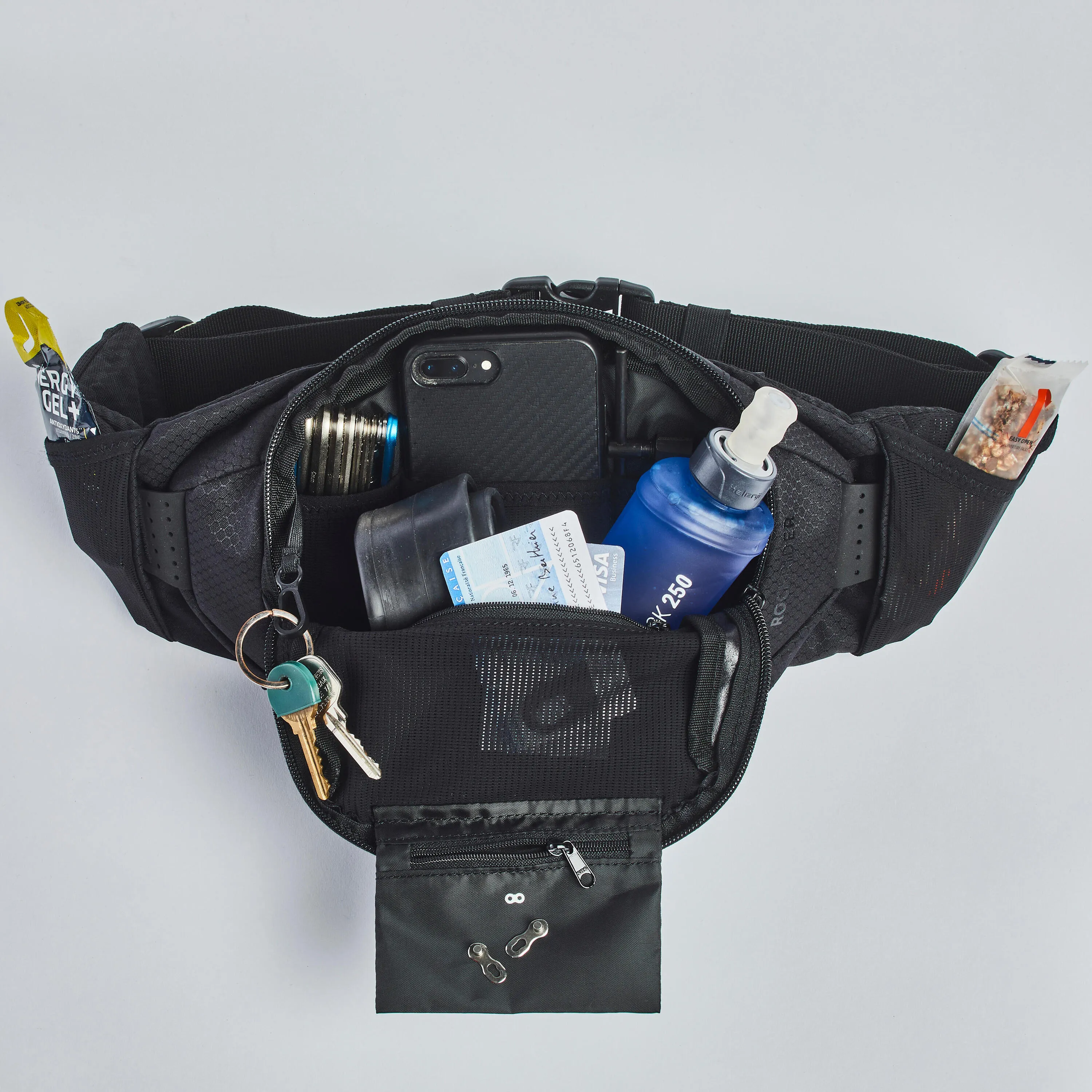 Belt bag with hydration system Rockrider MTB Feel, black