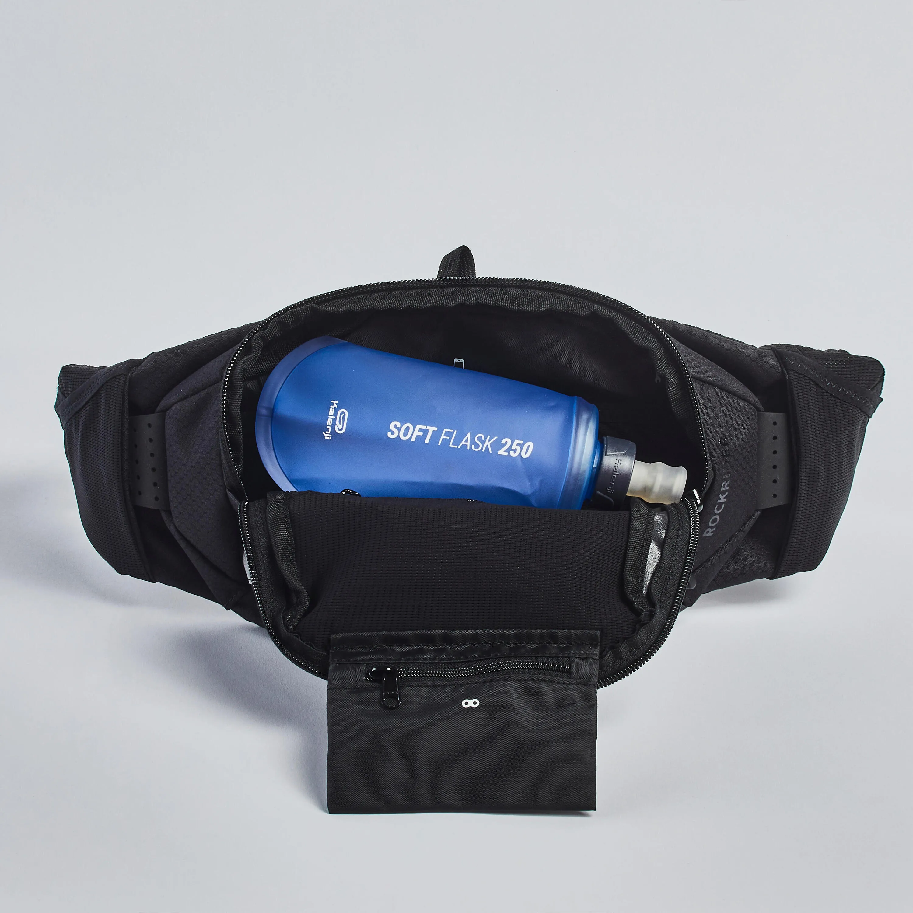 Belt bag with hydration system Rockrider MTB Feel, black