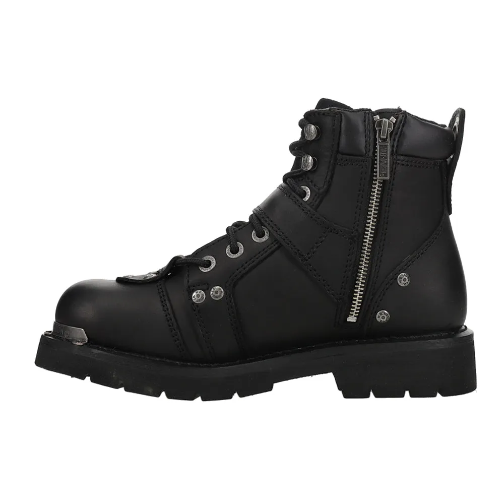 Brake Buckle Motorcycle Round Toe Boots