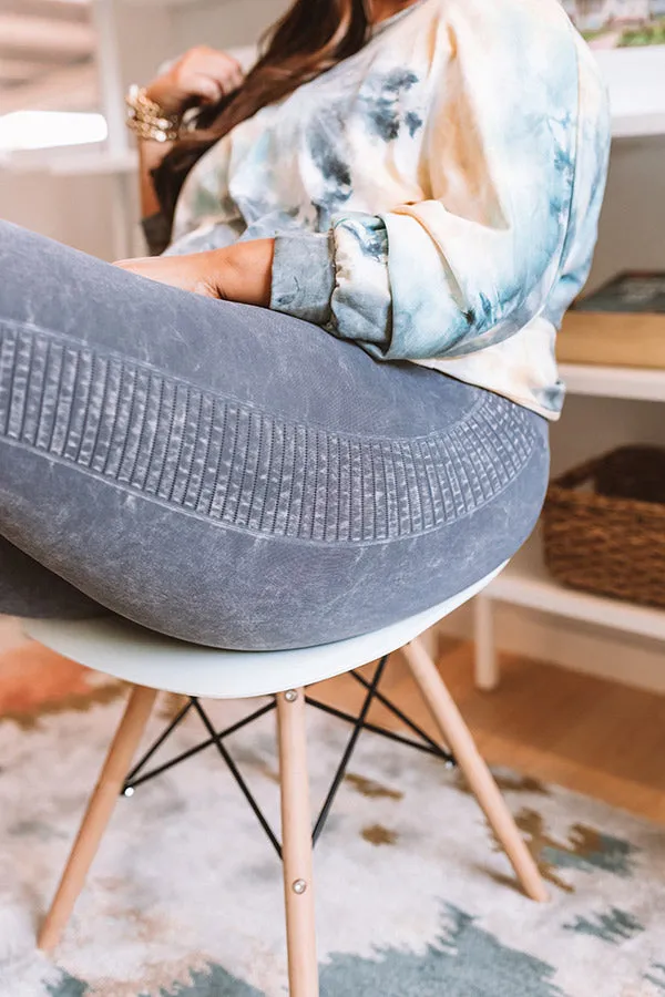 Bright And Early High Waist Legging In Dark Grey Curves