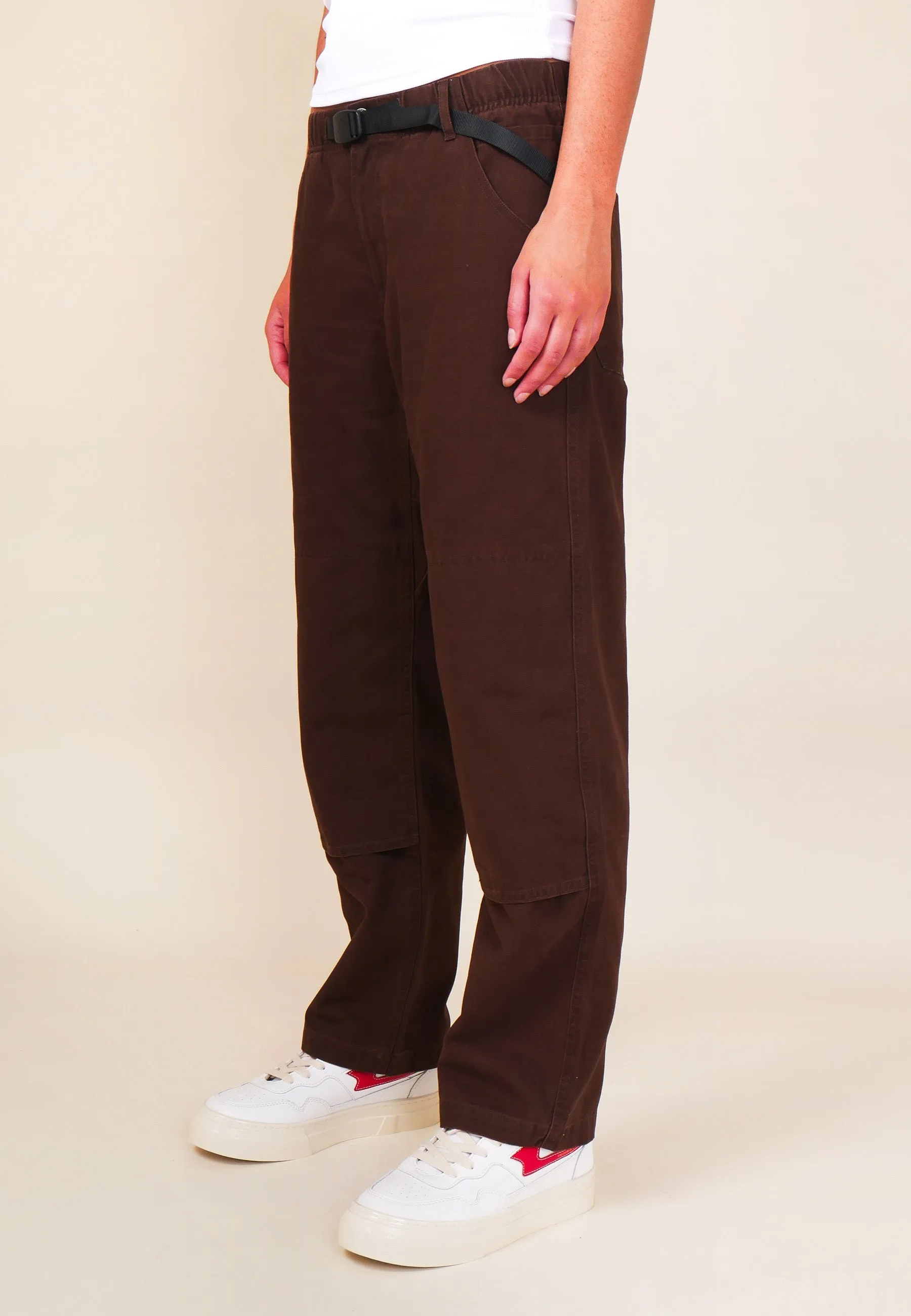 Canvas Double Knee Pant - Dark brown