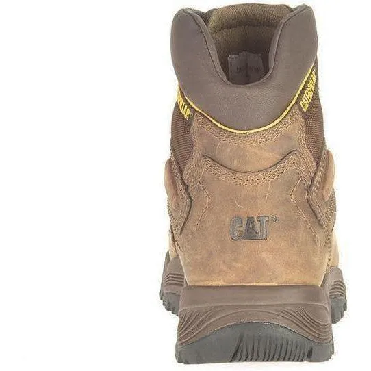 CAT Men's Diagnostic Hi WP Insulated Stl Toe Work Boot - Brown- P89940