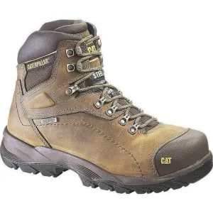 CAT Men's Diagnostic Hi WP Insulated Stl Toe Work Boot - Brown- P89940