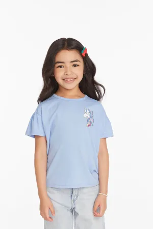 CHA Magical Day Unicorn Tee in Blue