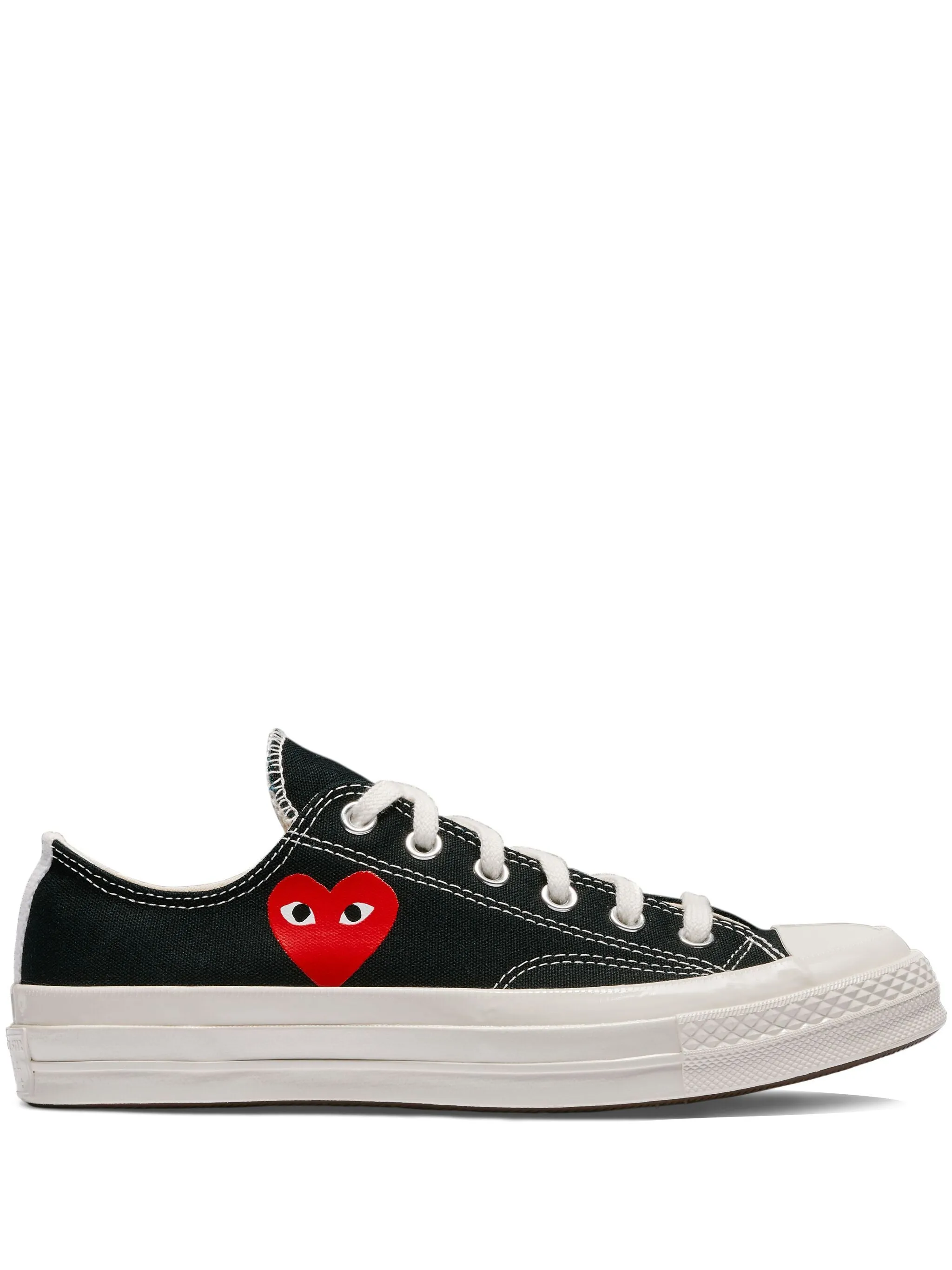 Converse Small Red Heart Low Top Sneakers