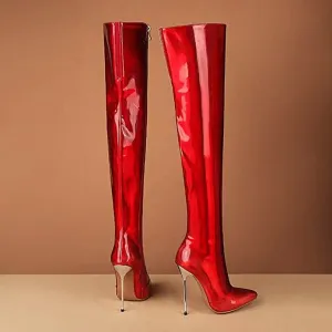 Crimson Nevari Over-the-Knee Boots