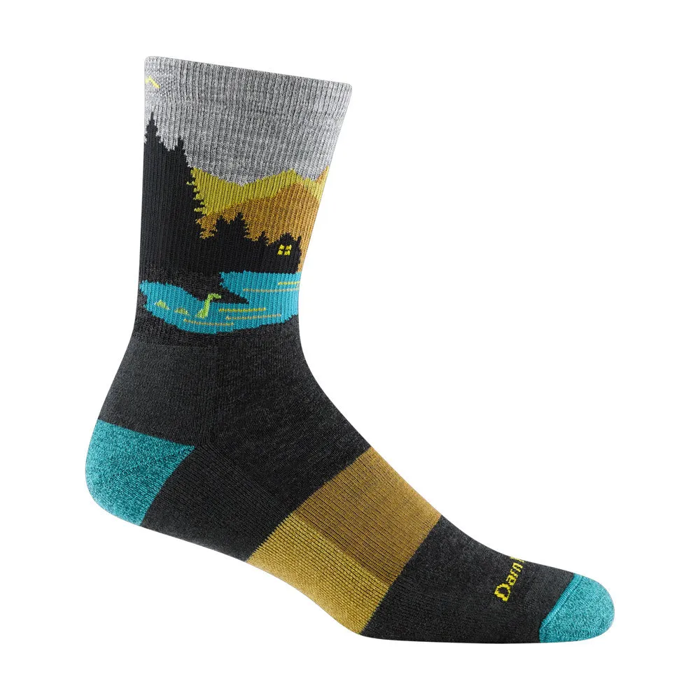 DARN TOUGH CLOSE ENCOUNTERS MICRO CREW SOCKS CHARCOAL - MENS