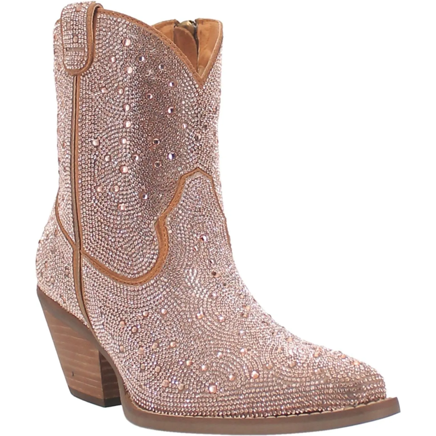 Dingo Ladies Rhinestone Cowgirl Leather Bootie Style Di577