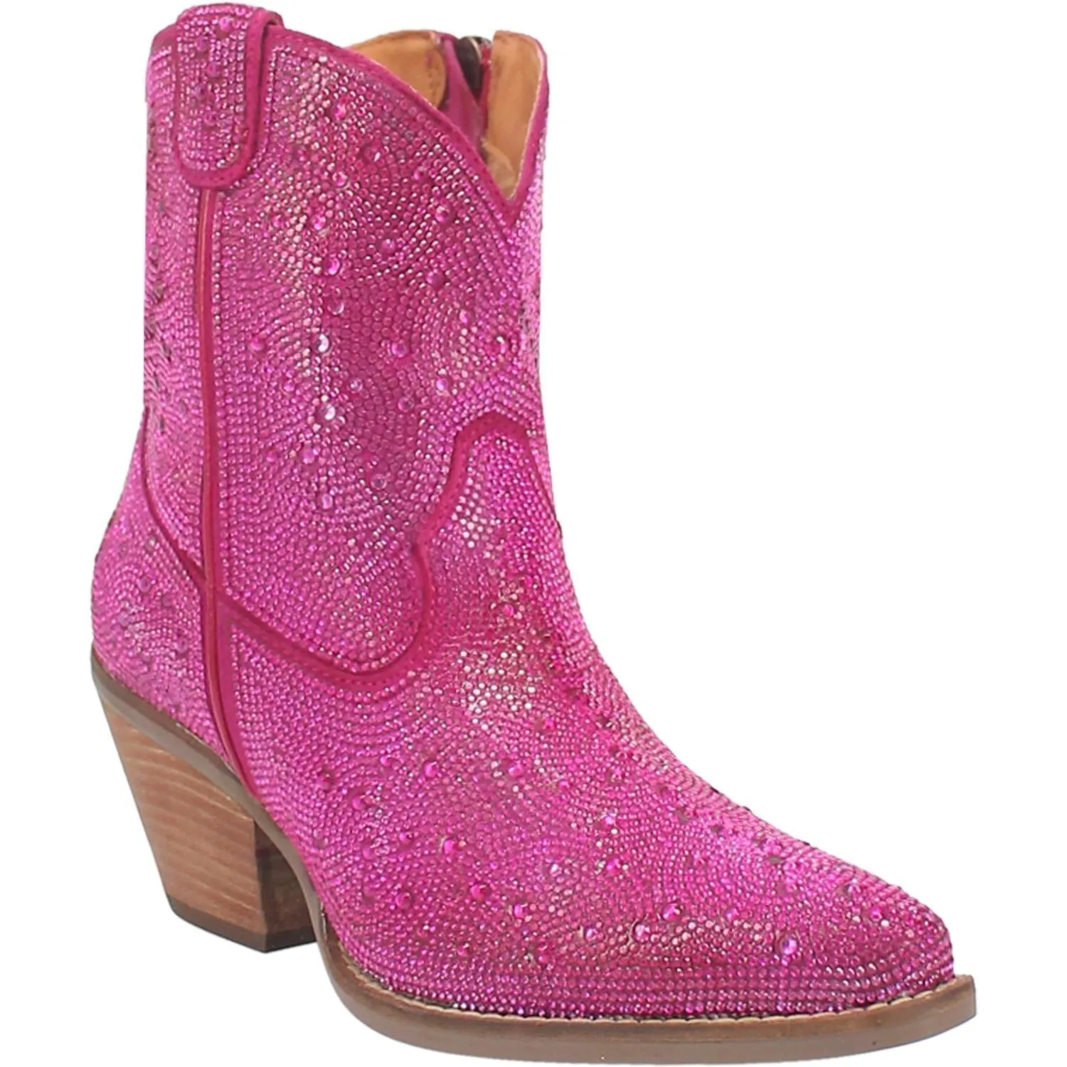 Dingo Ladies Rhinestone Cowgirl Leather Bootie Style Di577