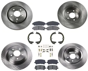 Disc Brake Disc Rotors, Ceramic Brake Pads for 2017-2020 Acura MDX Hybrid 8pc