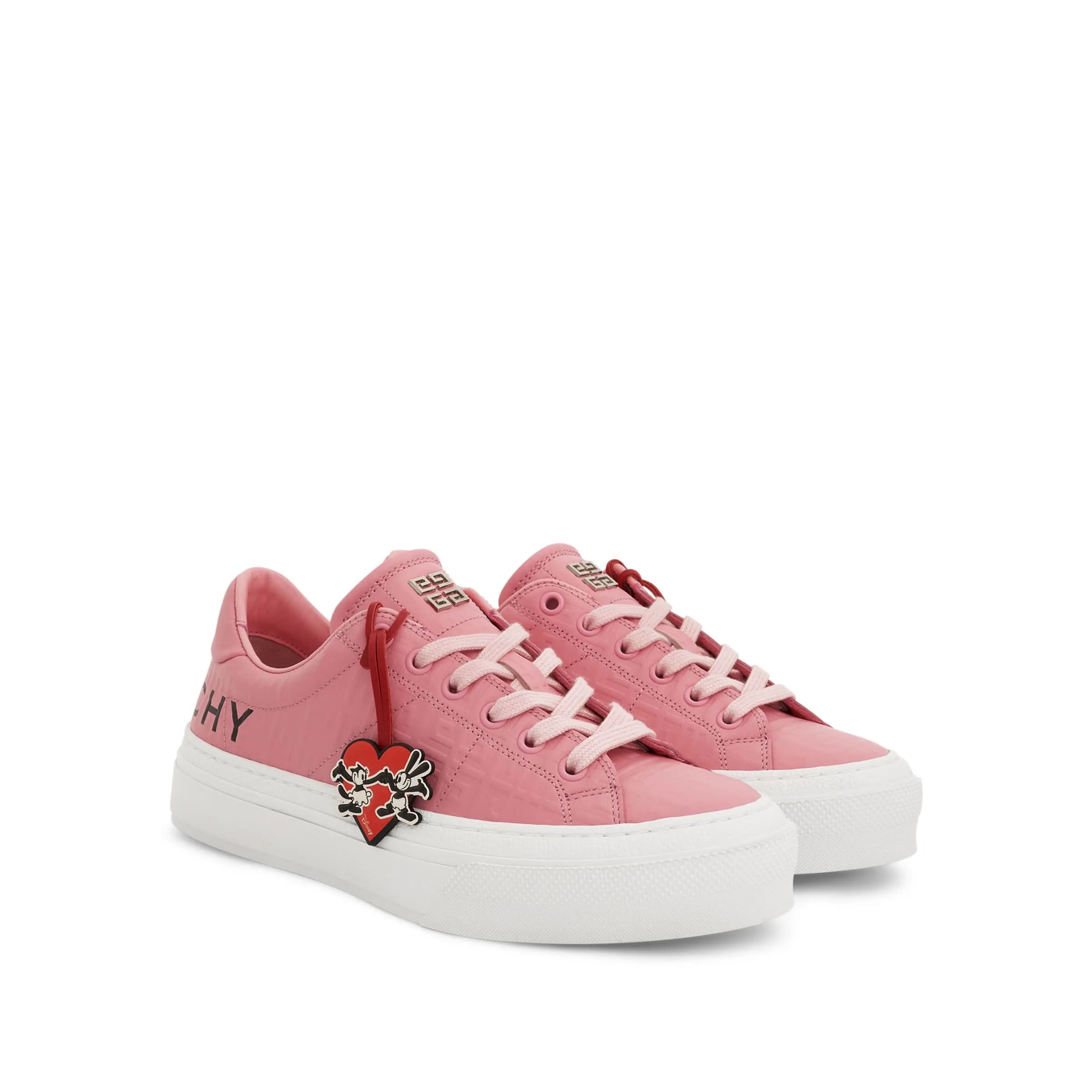 Disney Oswald Tag City Sport Sneaker in Bright Pink