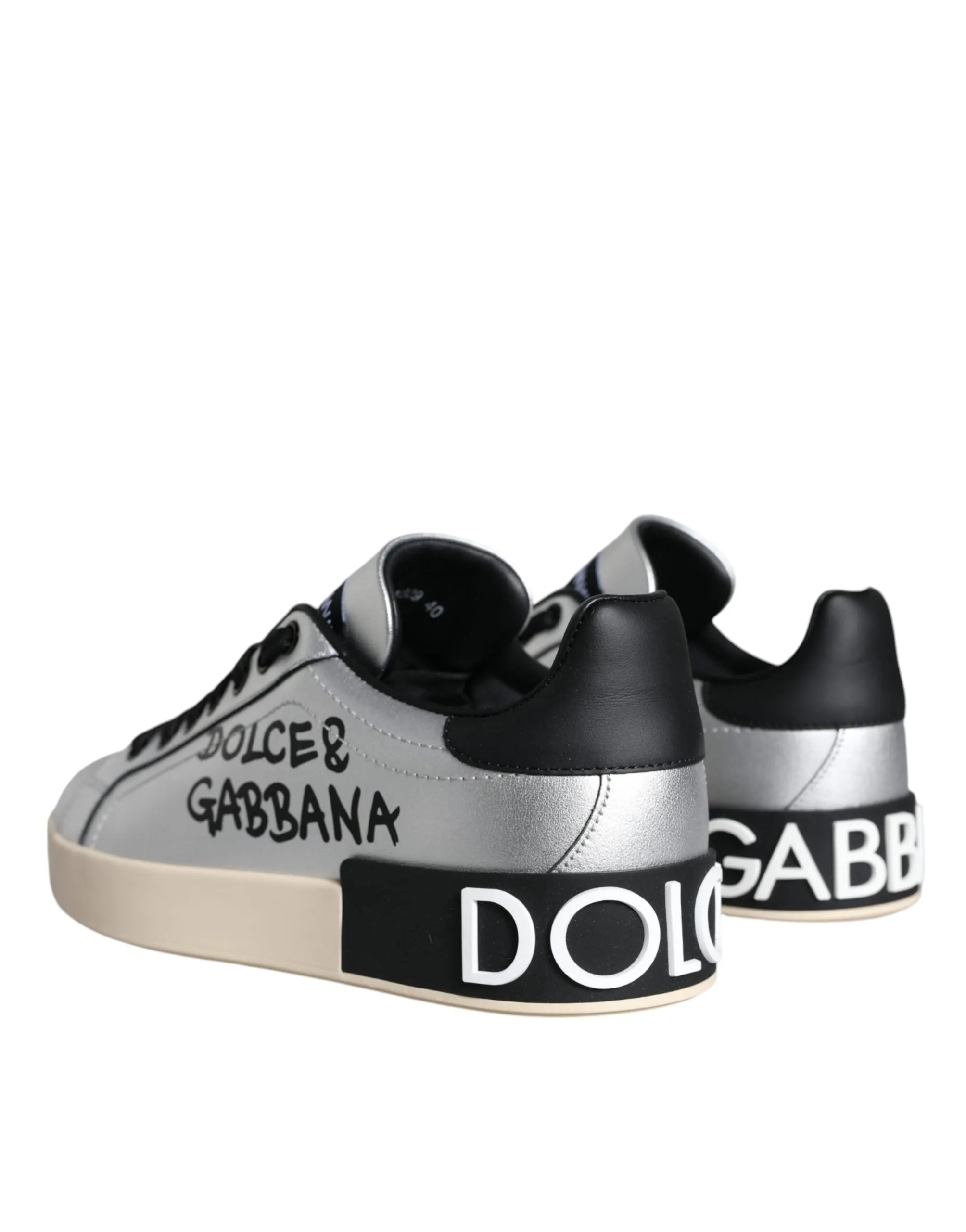 Dolce & Gabbana Portofino Logo Print Sneakers