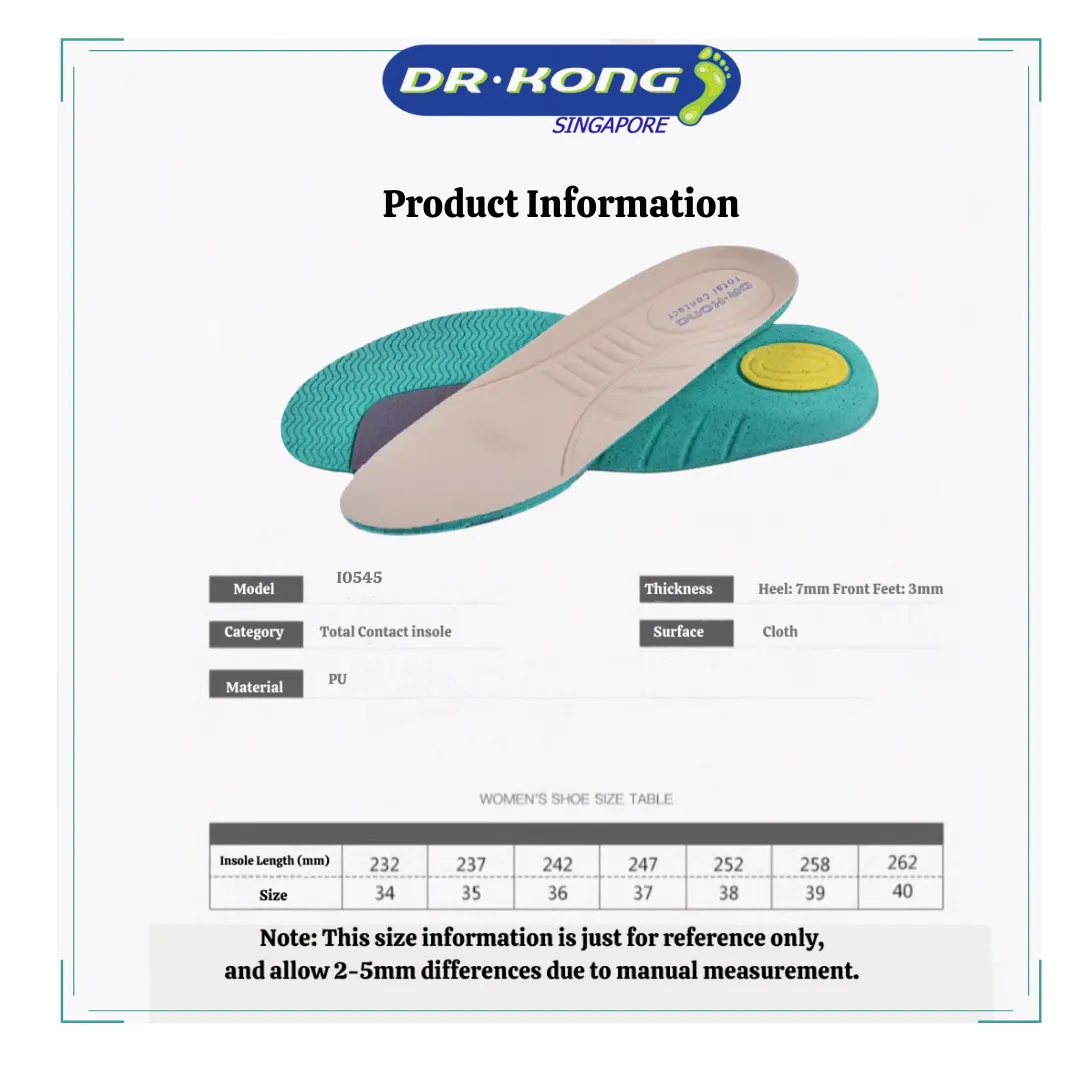 DR.KONG LADIES COMPENSATIVE INSOLES DK-I0545(RP : $29.90)