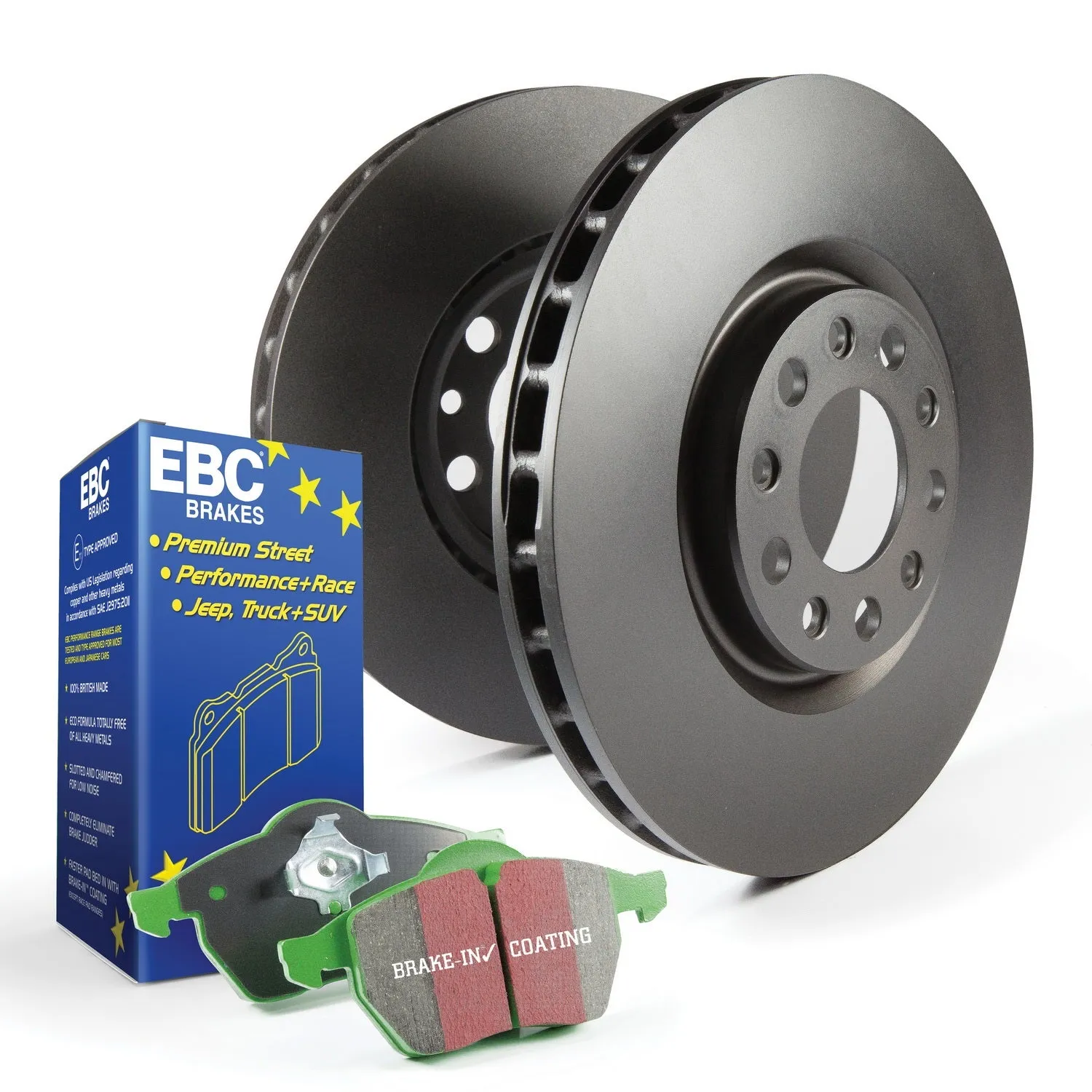 EBC Brakes S11KF1496 S11 Kits Greenstuff 2000 and RK Rotors