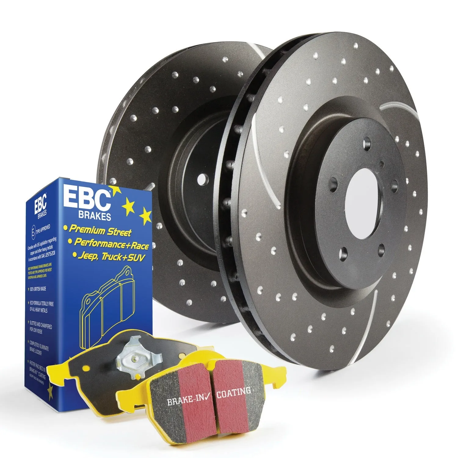 EBC Brakes S5KF1534 S5 Kits Yellowstuff And GD Rotors