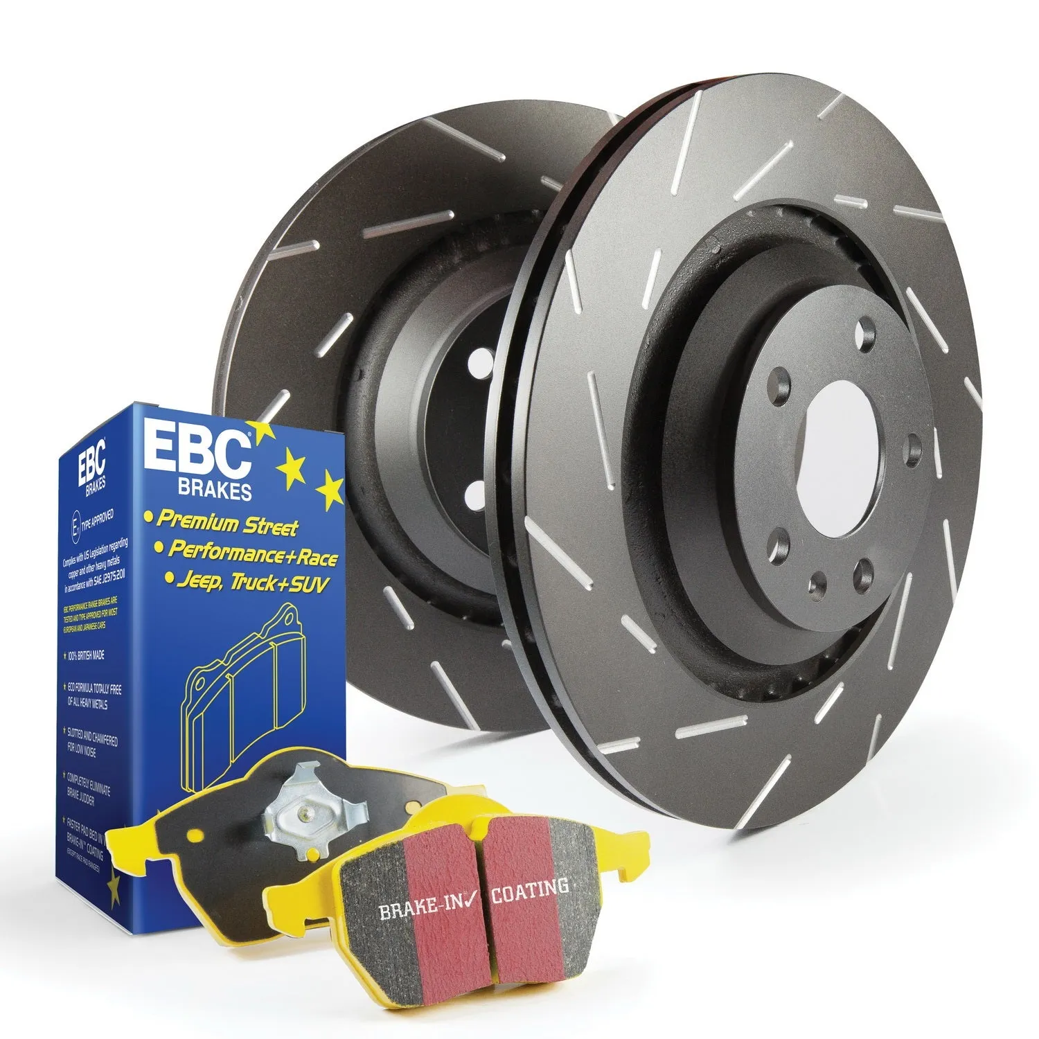 EBC Brakes S9KF1396 S9 Kits Yellowstuff and USR Rotors