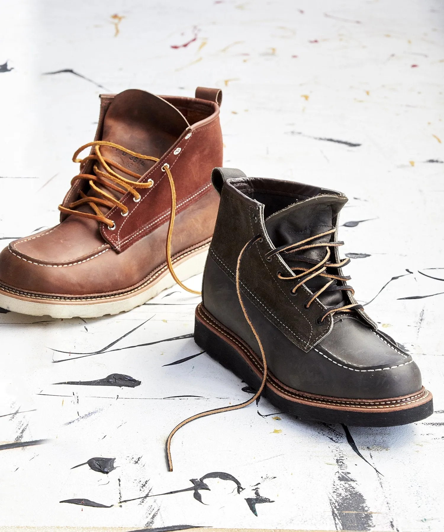 Exclusive Red Wing X Todd Snyder Moc Toe Boot in Copper