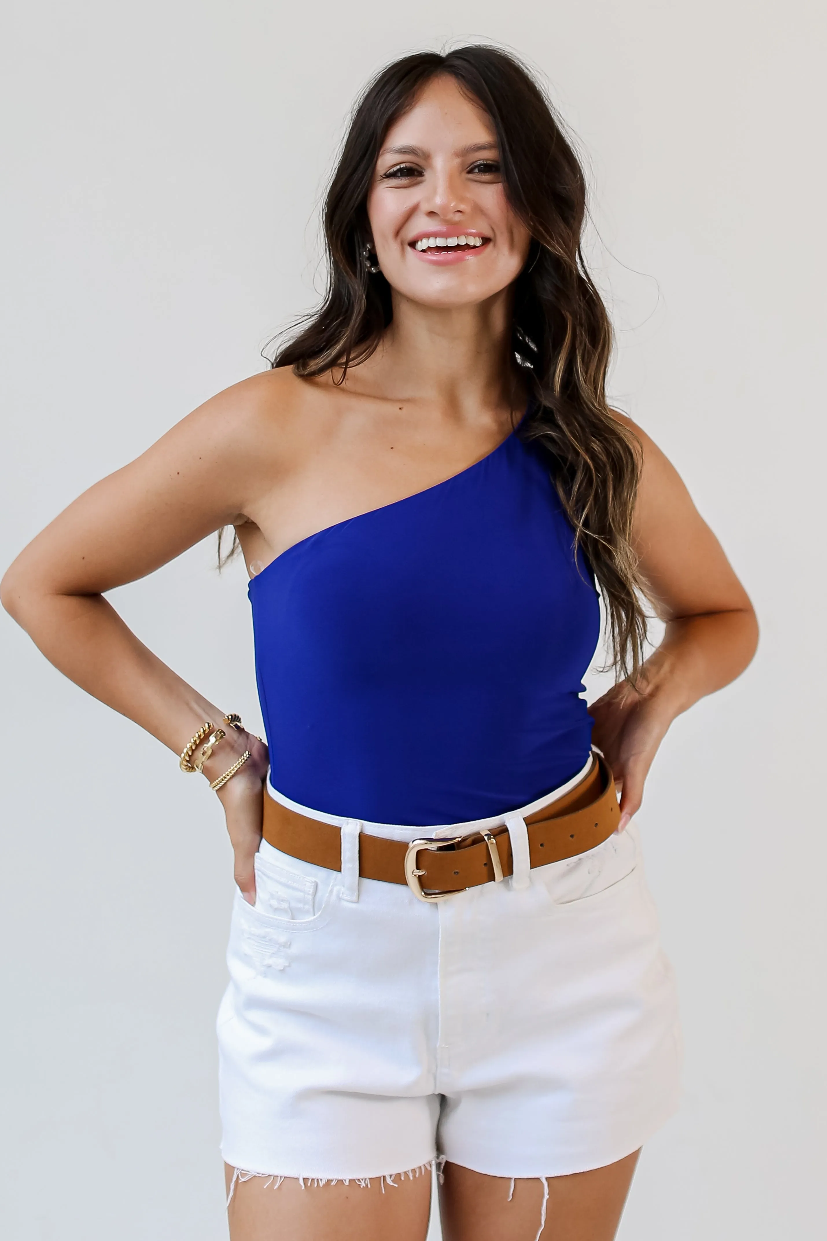 FINAL SALE - Elevated Everyday One-Shoulder Bodysuit