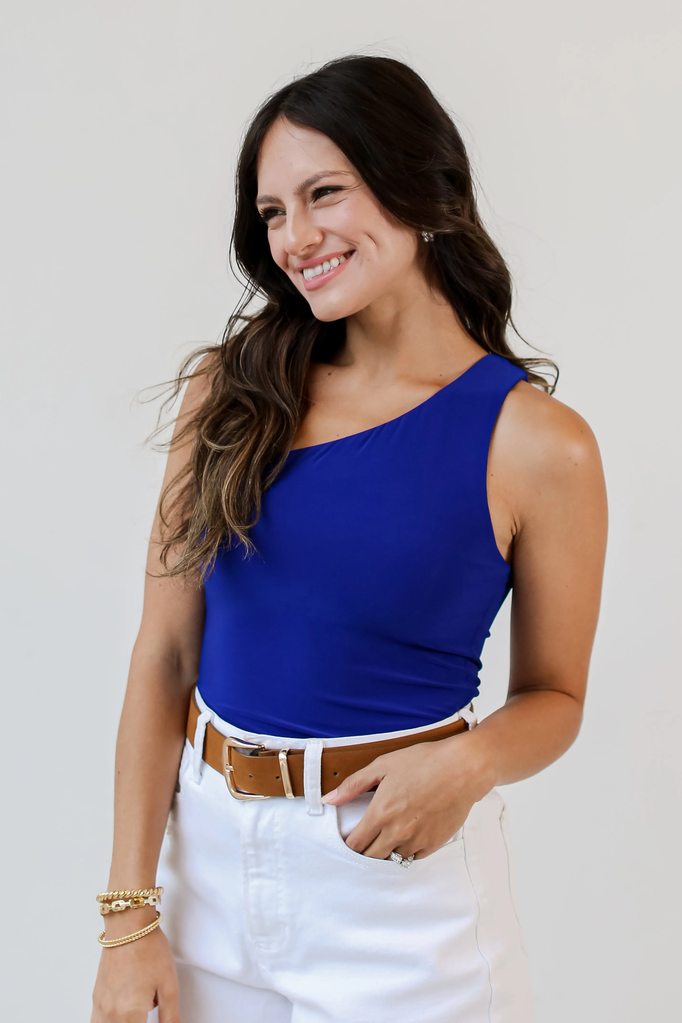 FINAL SALE - Elevated Everyday One-Shoulder Bodysuit