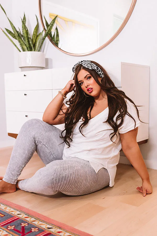 Finding Nirvana High Waist Legging In Grey Curves