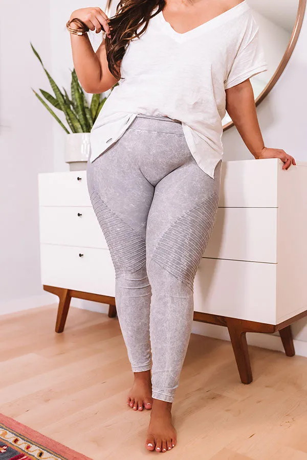 Finding Nirvana High Waist Legging In Grey Curves