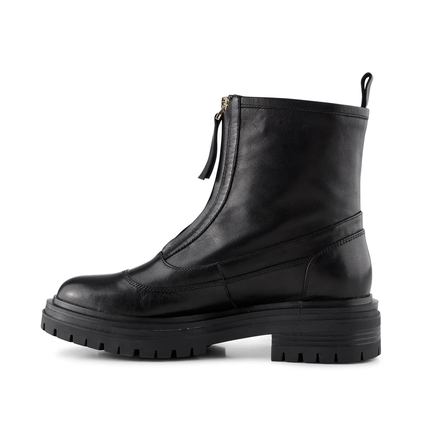 Franka boot leather - BLACK