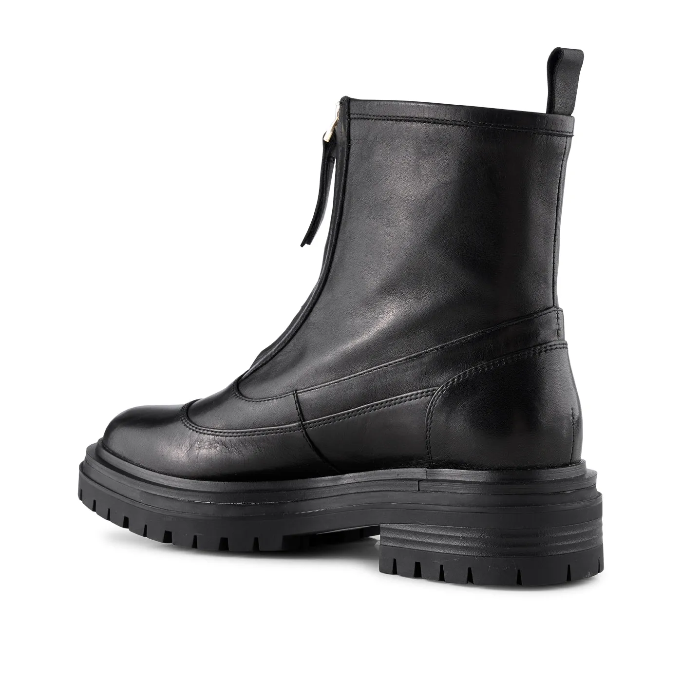 Franka boot leather - BLACK